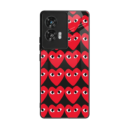 Scarlet Stare back phone cover | glass case for motorola edge 50 fusion
