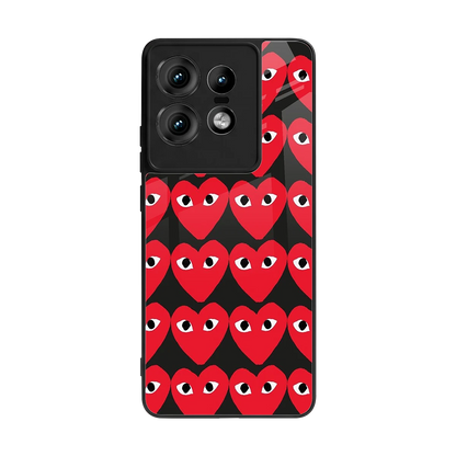 Scarlet Stare back phone cover | glass case for motorola edge 50 pro