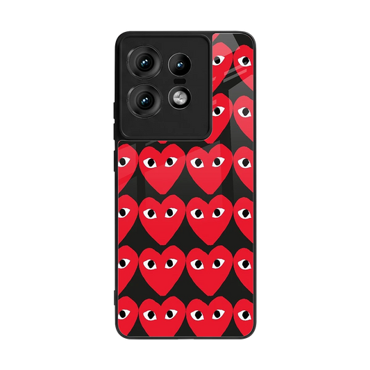 Scarlet Stare back phone cover | glass case for motorola edge 50 pro
