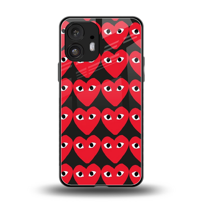 Scarlet Stare back phone cover | glass case for nothing phone 2