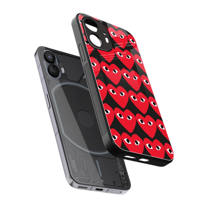Scarlet Stare sleek nothing phone 2 cover with tempered glass back and TPU edges