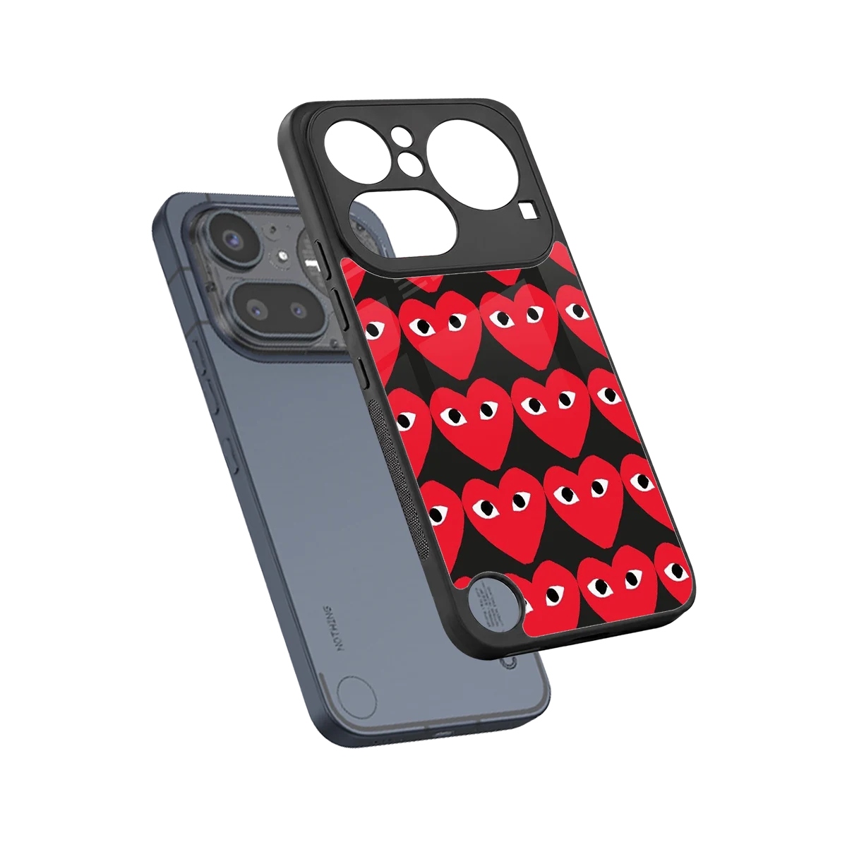 Scarlet Stare sleek nothing phone 4a pro cover with tempered glass back and TPU edges