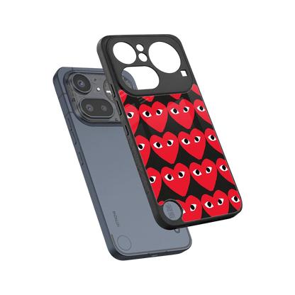Scarlet Stare sleek nothing phone 4a pro cover with tempered glass back and TPU edges