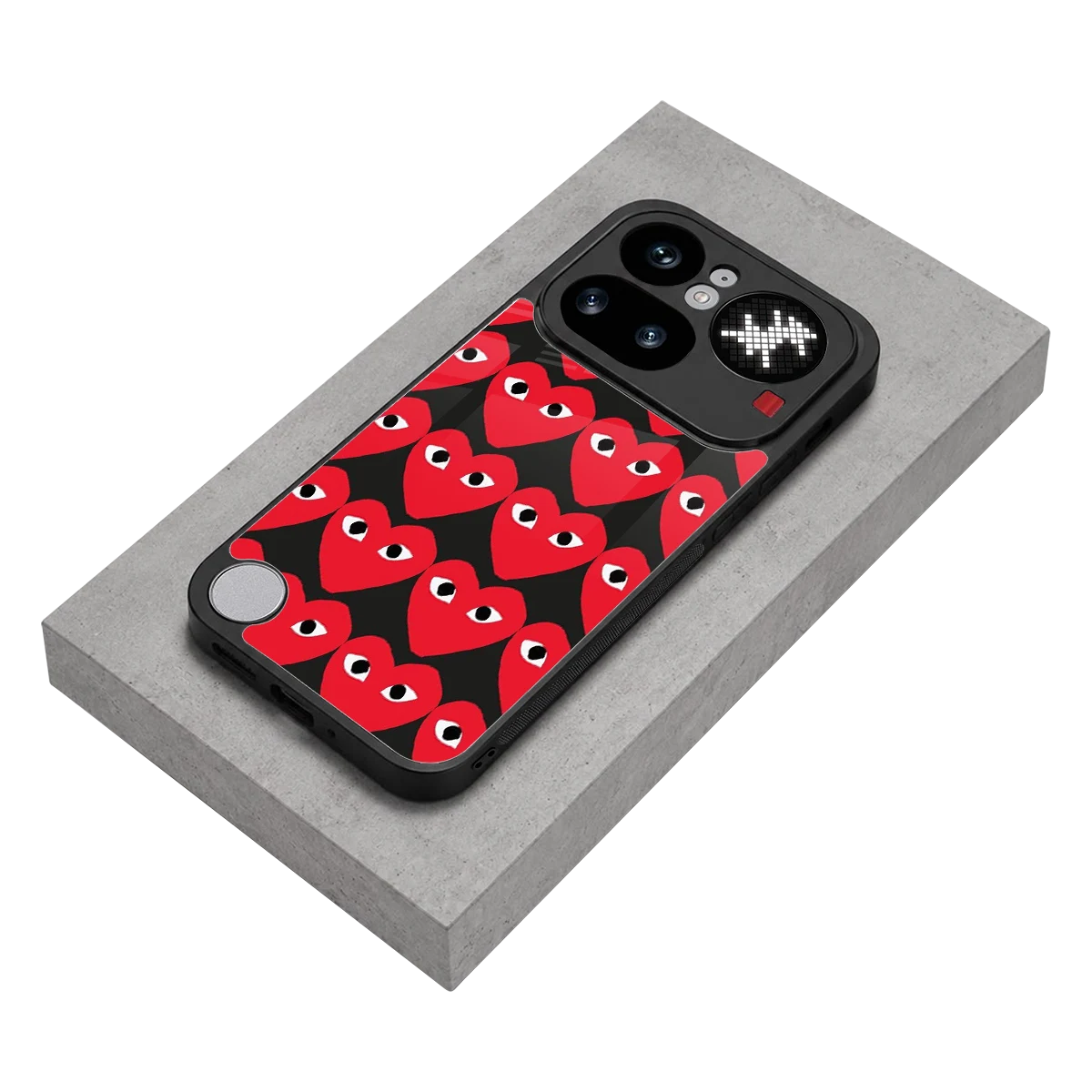 Scarlet Stare stylish phone case for nothing phone 4a pro | glossy glass and slim fit