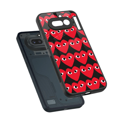 Scarlet Stare sleek nothing phone 4a cover with tempered glass back and TPU edges