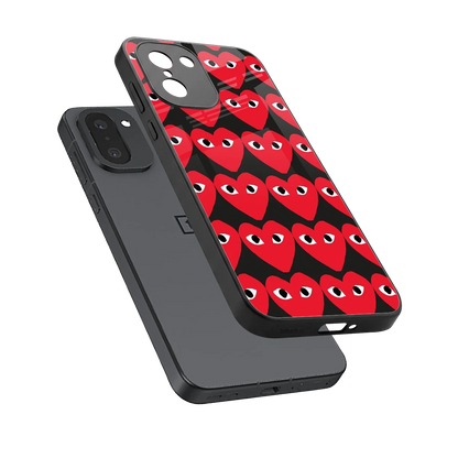 Scarlet Stare sleek oneplus 15r cover with tempered glass back and TPU edges