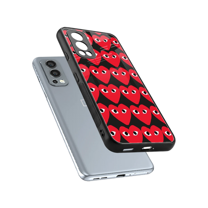 Scarlet Stare sleek oneplus nord 2 cover with tempered glass back and TPU edges