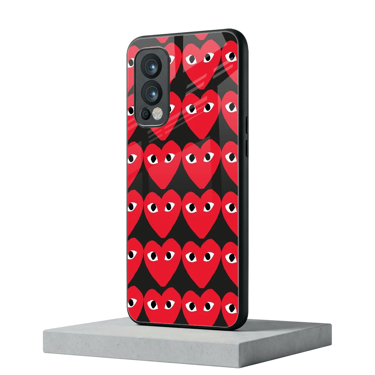 Scarlet Stare oneplus nord 2 mobile cover | shockproof glass phone case