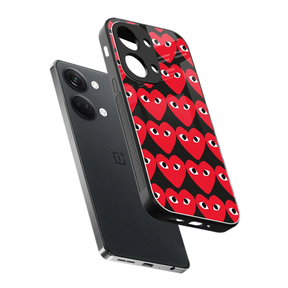 Scarlet Stare sleek oneplus nord 3 cover with tempered glass back and TPU edges