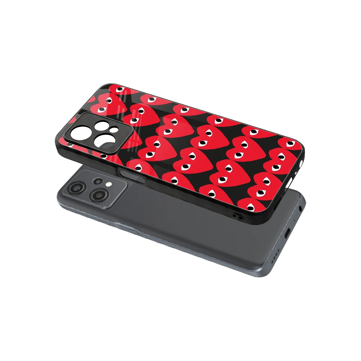 Scarlet Stare sleek oneplus nord ce 2 lite cover with tempered glass back and TPU edges