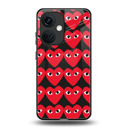 Scarlet Stare back phone cover | glass case for oneplus nord ce 3