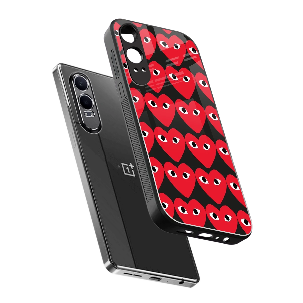 Scarlet Stare sleek oneplus nord ce 4 lite cover with tempered glass back and TPU edges