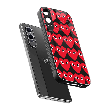 Scarlet Stare sleek oneplus nord ce 4 lite cover with tempered glass back and TPU edges
