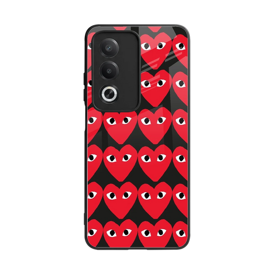 Scarlet Stare back phone cover | glass case for oppo a3 pro