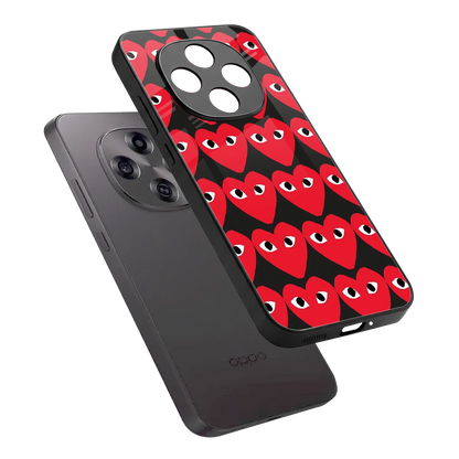 Scarlet Stare sleek oppo f31 pro 5g cover with tempered glass back and TPU edges