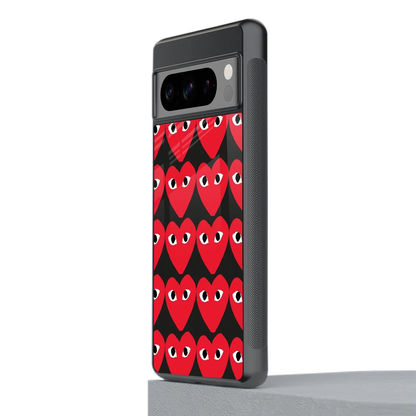 Scarlet Stare stylish phone case for google pixel 8 pro | glossy glass and slim fit