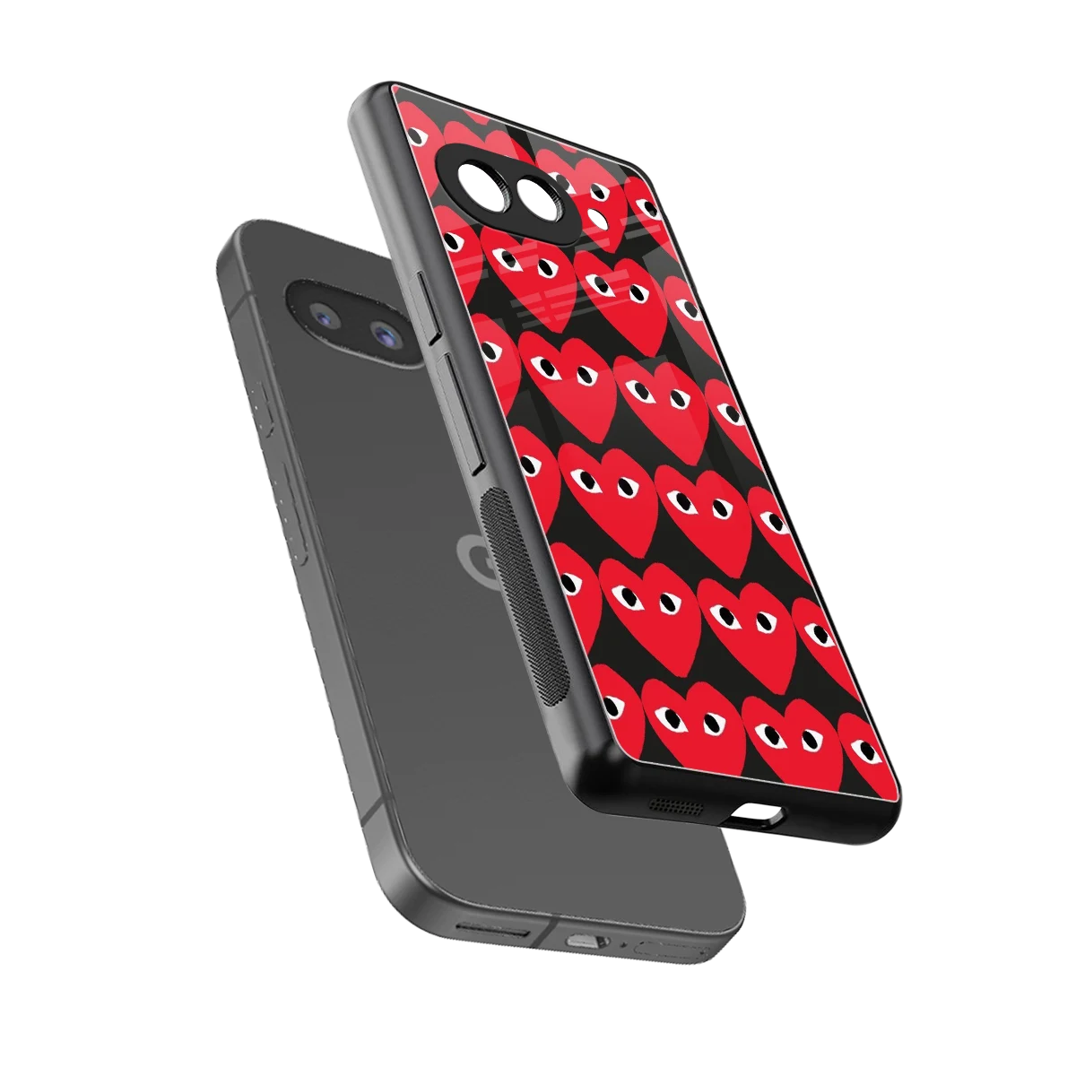 Scarlet Stare sleek google pixel 10a cover with tempered glass back and TPU edges