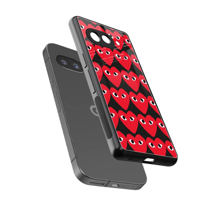 Scarlet Stare sleek google pixel 10a cover with tempered glass back and TPU edges