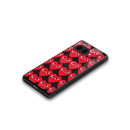 Scarlet Stare stylish phone case for google pixel 10a | glossy glass and slim fit