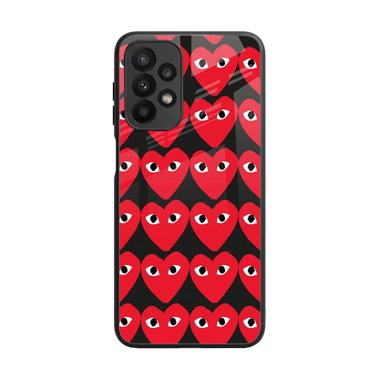 Scarlet Stare back phone cover | glass case for samsung galaxy a23