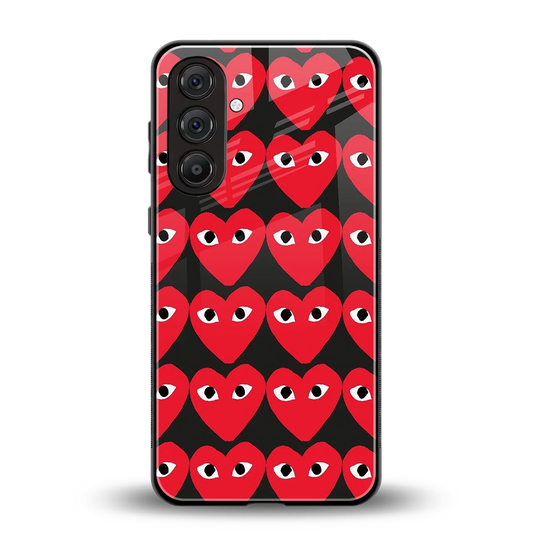 Scarlet Stare back phone cover | glass case for samsung galaxy m36 5g