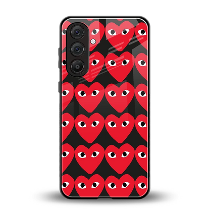 Scarlet Stare back phone cover | glass case for samsung galaxy a36 5g