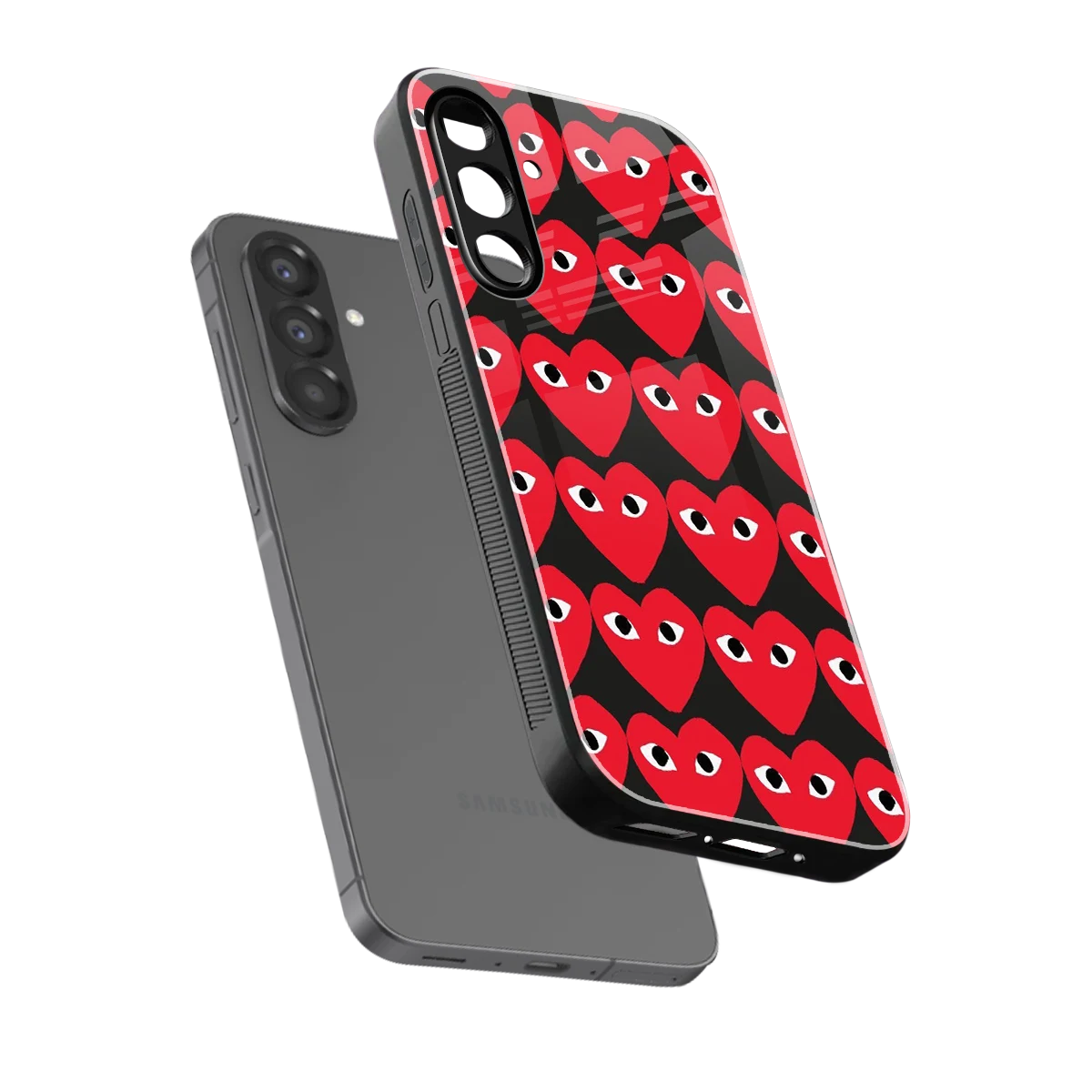 Scarlet Stare sleek samsung galaxy a17 5g cover with tempered glass back and TPU edges