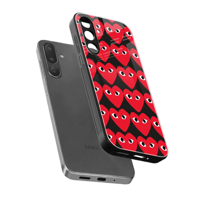 Scarlet Stare sleek samsung galaxy m36 5g cover with tempered glass back and TPU edges