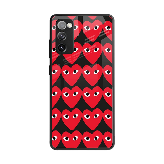 Scarlet Stare back phone cover | glass case for samsung galaxy s20 fe