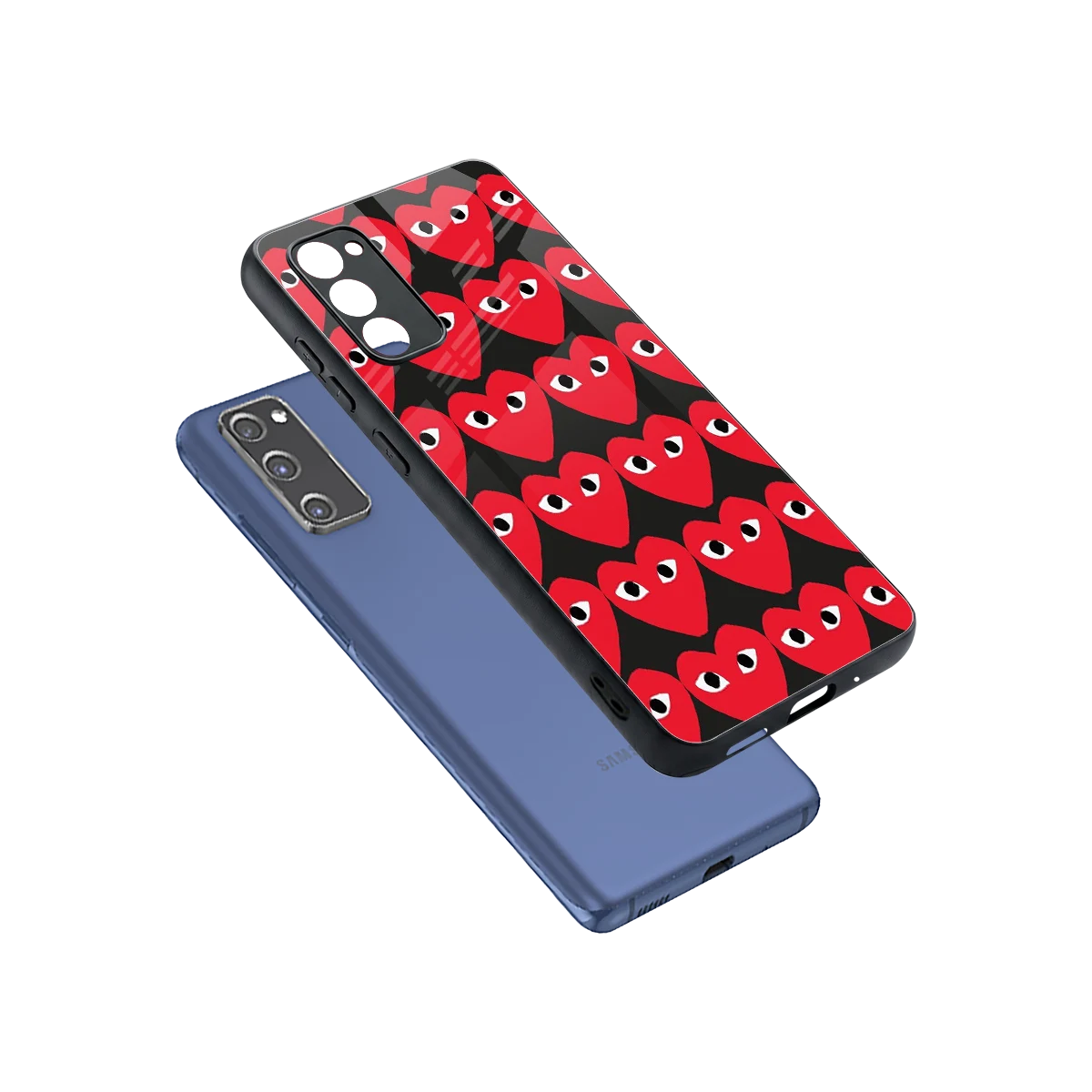 Scarlet Stare sleek samsung galaxy s20 fe cover with tempered glass back and TPU edges