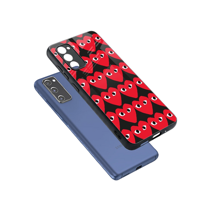 Scarlet Stare sleek samsung galaxy s20 fe cover with tempered glass back and TPU edges