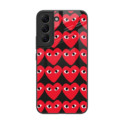 Scarlet Stare back phone cover | glass case for samsung galaxy s22