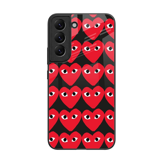 Scarlet Stare back phone cover | glass case for samsung galaxy s22