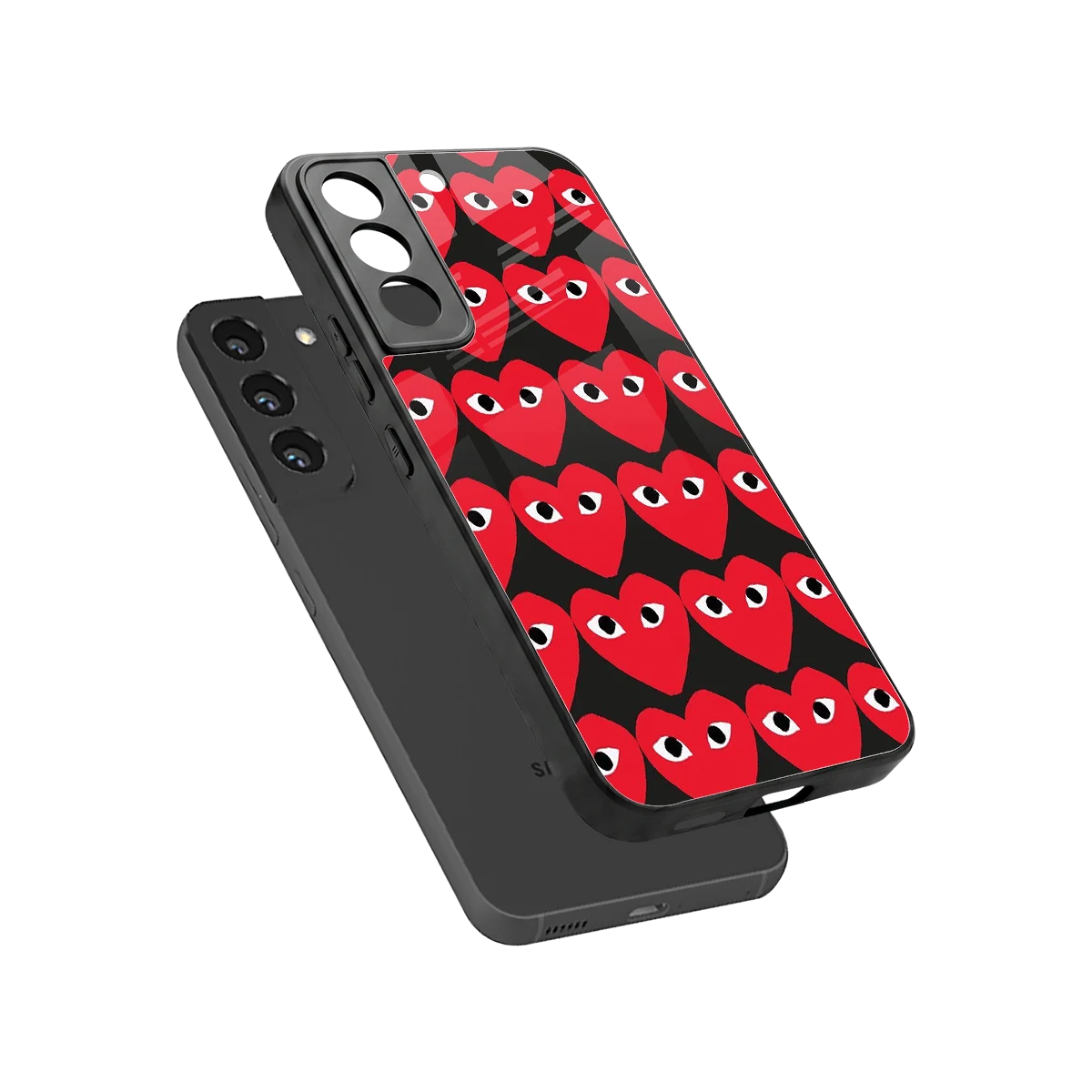 Scarlet Stare sleek samsung galaxy s22 cover with tempered glass back and TPU edges