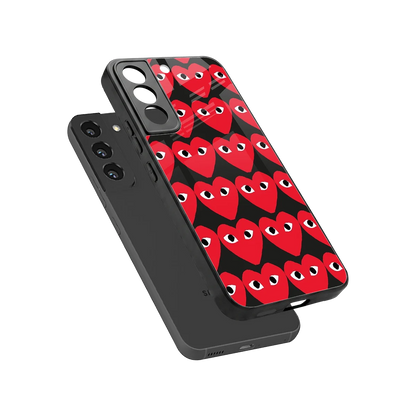 Scarlet Stare sleek samsung galaxy s22 cover with tempered glass back and TPU edges