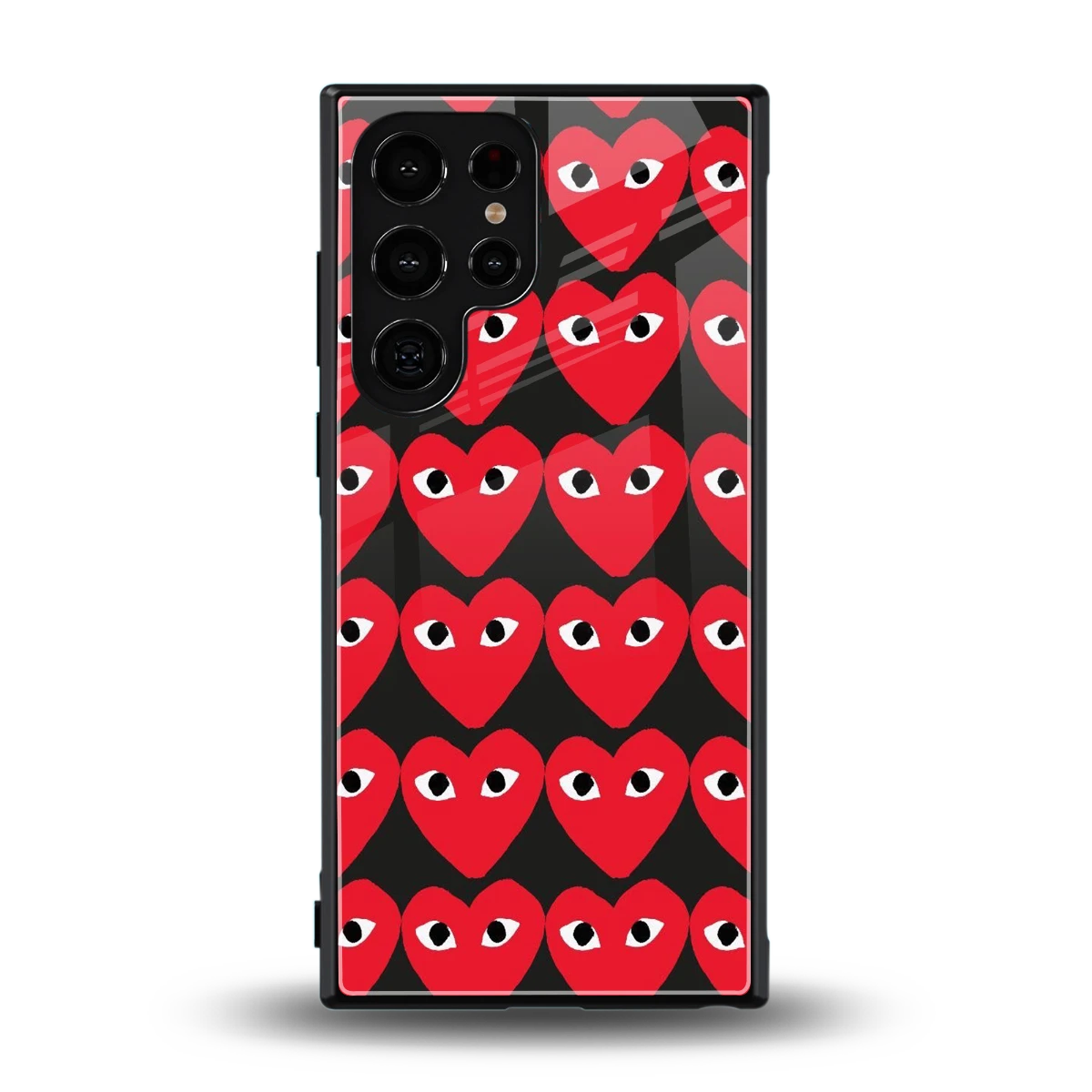 Scarlet Stare back phone cover | glass case for samsung galaxy s24 ultra