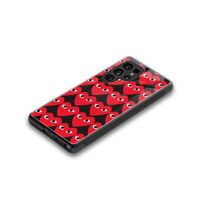 Scarlet Stare stylish phone case for samsung galaxy s25 ultra | glossy glass and slim fit