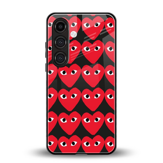 Scarlet Stare back phone cover | glass case for samsung galaxy s24 plus