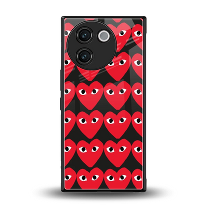 Scarlet Stare back phone cover | glass case for vivo v30e