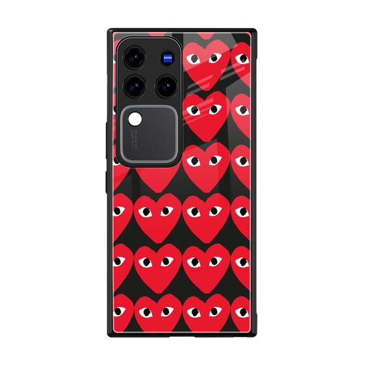 Scarlet Stare back phone cover | glass case forvivo v30 pro