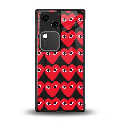 Scarlet Stare back phone cover | glass case for vivo v30