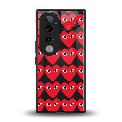 Scarlet Stare back phone cover | glass case for vivo v40 pro