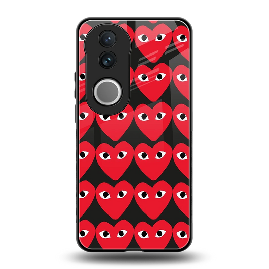 Scarlet Stare back phone cover | glass case for vivo v50