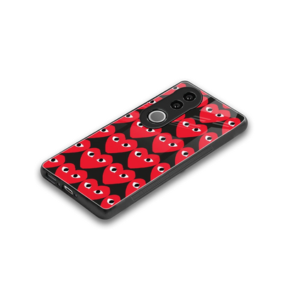 Scarlet Stare stylish phone case for vivo v50 | glossy glass and slim fit