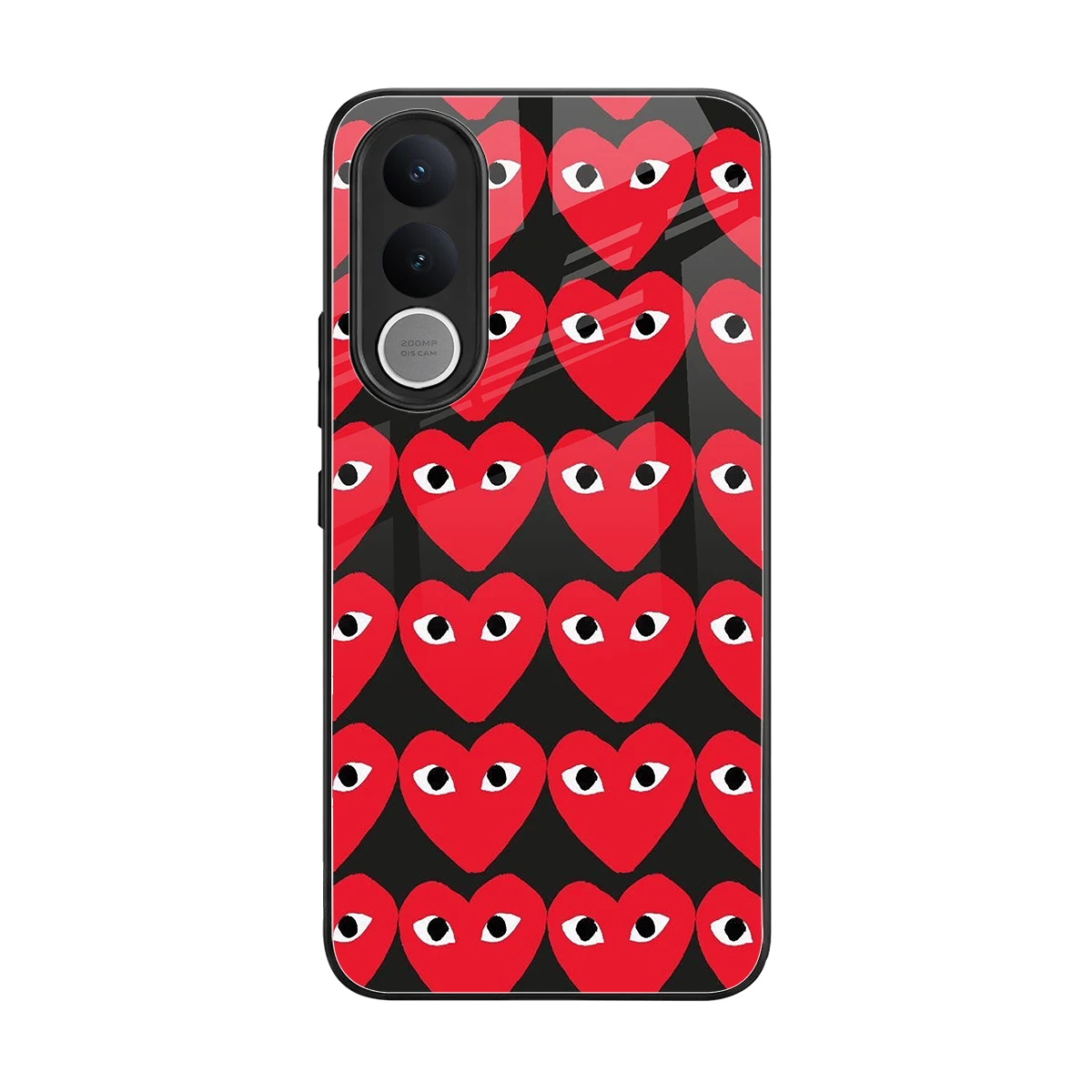 Scarlet Stare back phone cover | glass case for vivo v70 fe