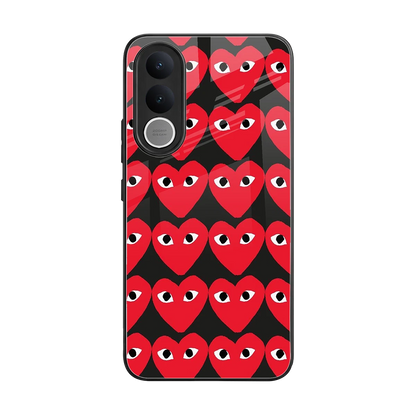 Scarlet Stare back phone cover | glass case for vivo v70 fe