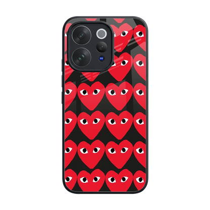 Scarlet Stare back phone cover | glass case for vivo v70