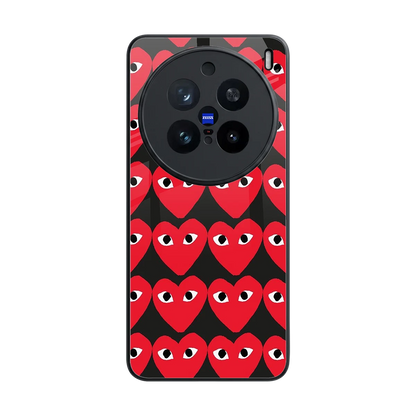 Scarlet Stare back phone cover | glass case for vivo x200 pro