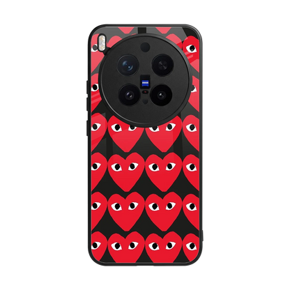 Scarlet Stare back phone cover | glass case for vivo x300 pro