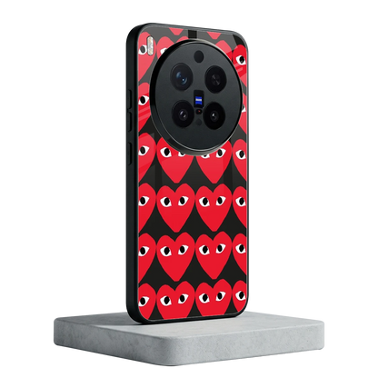 Scarlet Stare vivo x300 pro mobile cover | shockproof glass phone case